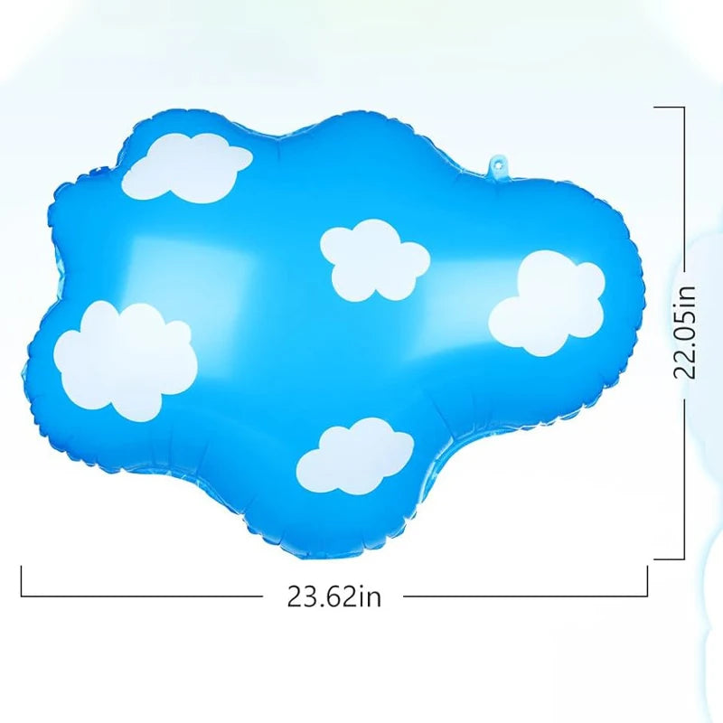 Blue Cloud Balloons Sky Balloons Toy Cartoon Story Balloons for Baby Shower Boys Girls Birthday Party Supplies