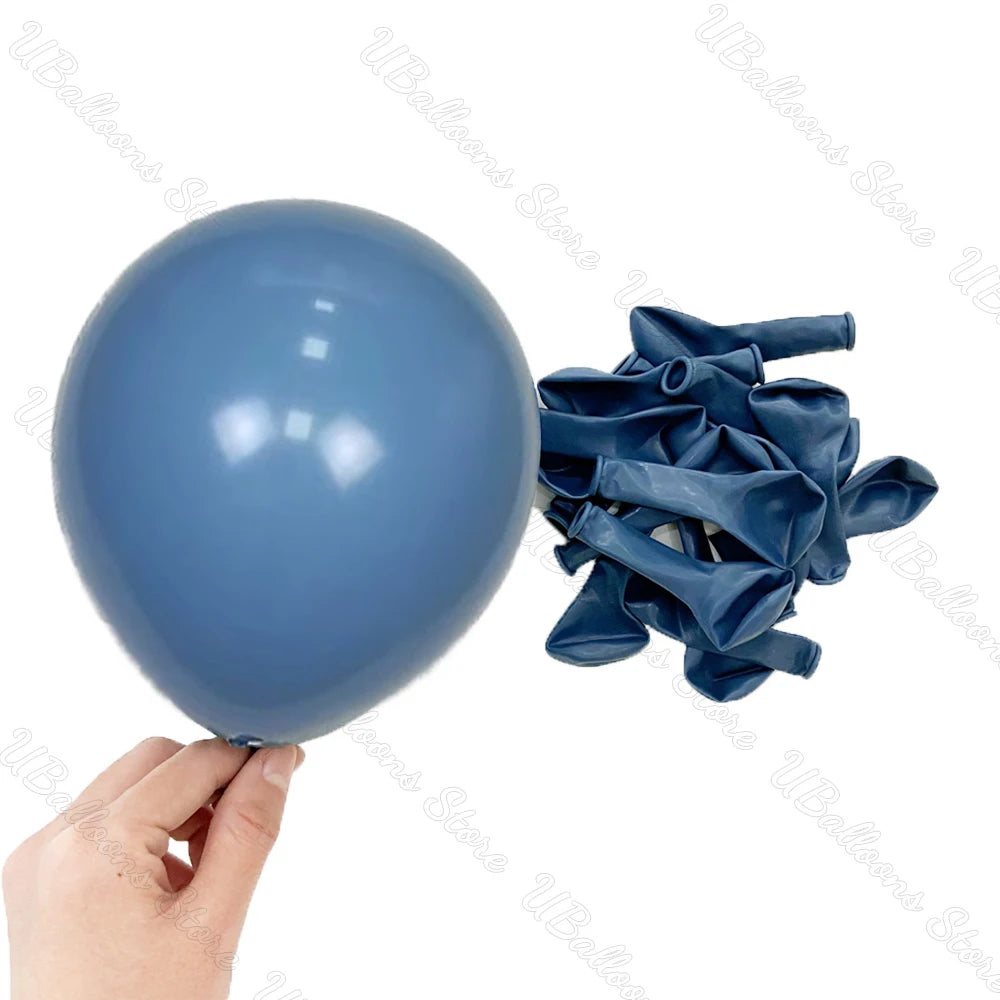 10/20/30Pcs Blue Birthday Balloons 5/10/12/18inch Metal Blue Navy Baby Blue Latex Balloon for Baby Shower Birthday Wedding Decor