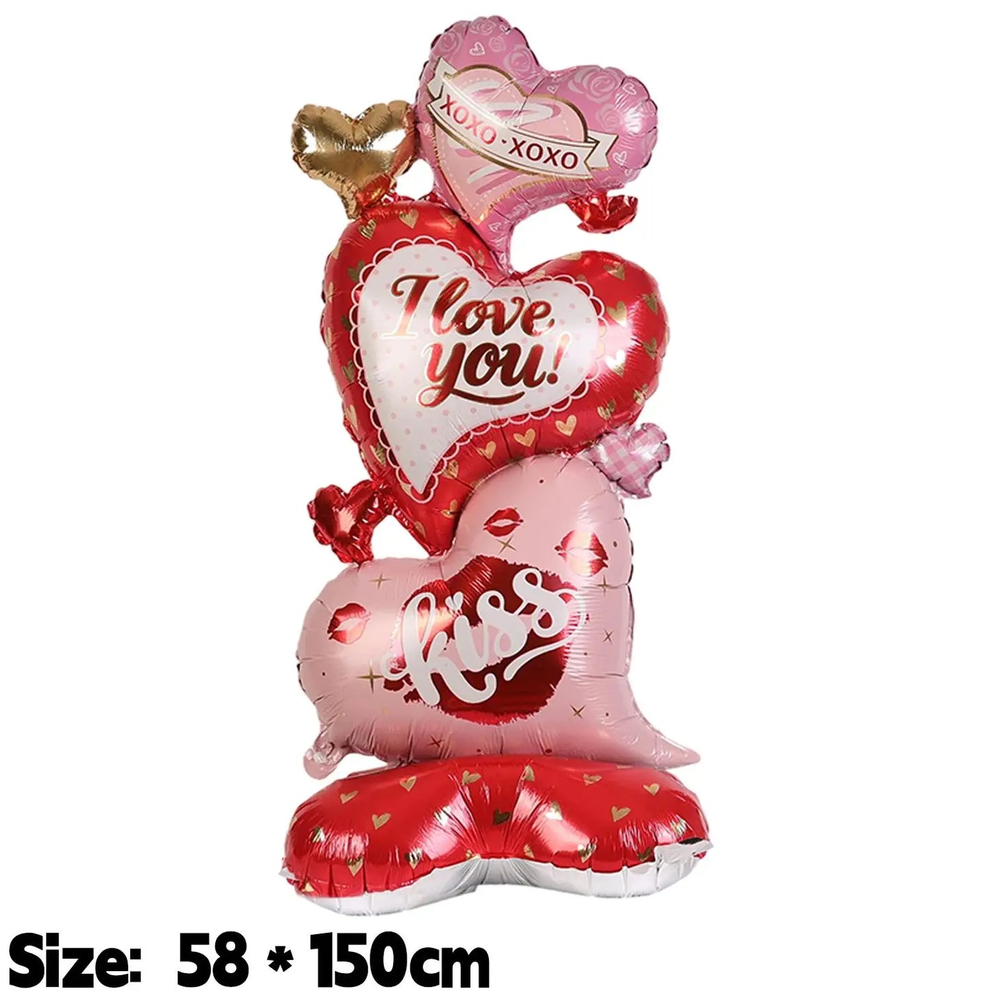 Valentine's Day Love Bear Balloons Love You Aluminum Film Balloons for Valentine's Day Wedding Anniversary Party Decorations