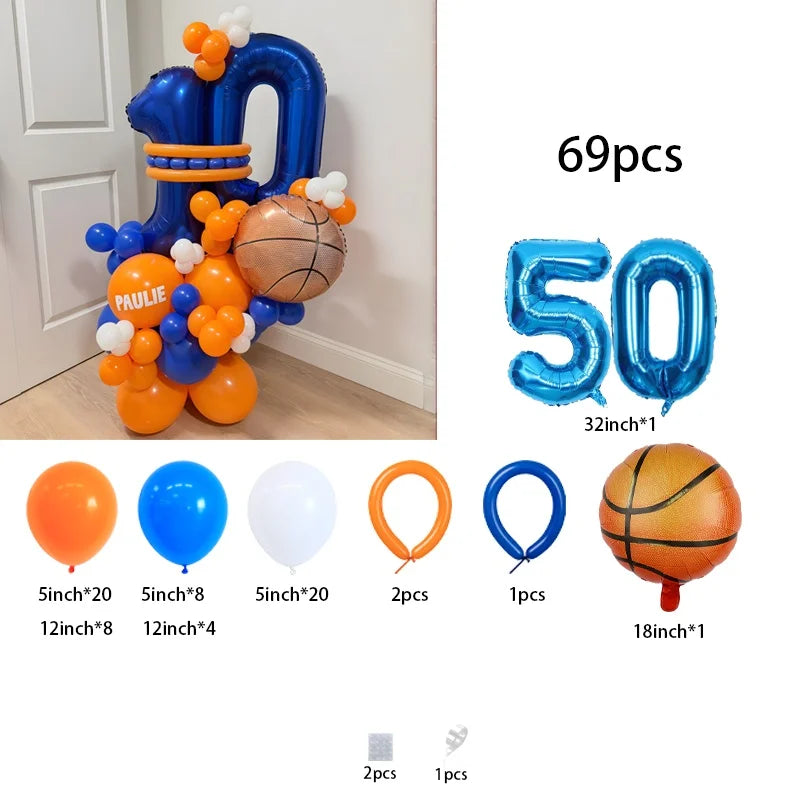 18-Inch Basketball Balloons – Basketball-Themed Kids Sports Party Décor & Birthday Gift for Boys and Girls, All Kinds of Parties