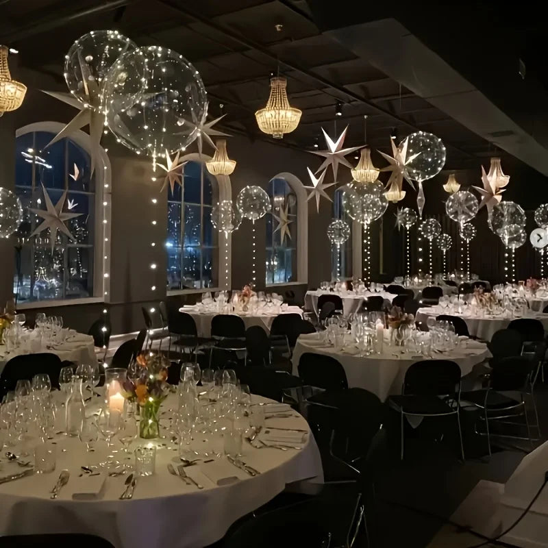 Led Luminous Transparent Balloons for Weddings, Birthdays, Bachelor Party (Battery Not Included), Valentine's Day, Anniversary
