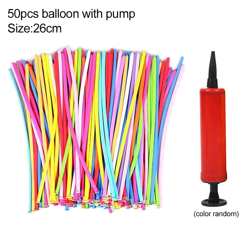 50~200pcs Magic Thickened Long Strip Balloon Twist Latex Balloons Shape Wedding Children Day Birthday Party Decorations TMZ