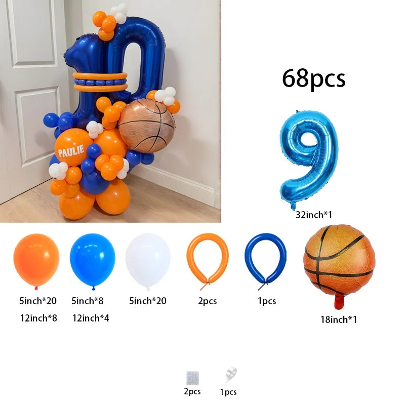 18-Inch Basketball Balloons – Basketball-Themed Kids Sports Party Décor & Birthday Gift for Boys and Girls, All Kinds of Parties