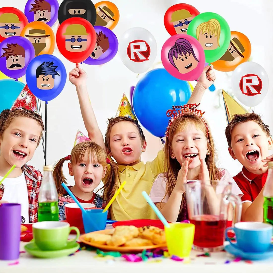 Roblox Balloons Birthday Party Decoration Video Game 12inch Round Balloon Kids Happy Birthday Party Favors Gift Toys