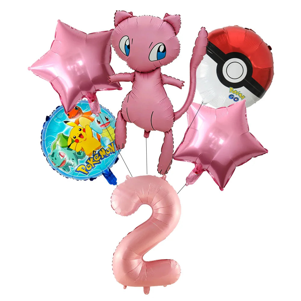 Pokemon theme party decoration balloons Pikachu balloons Fantasy balloons Charizard balloons Birthday balloons Children's shower