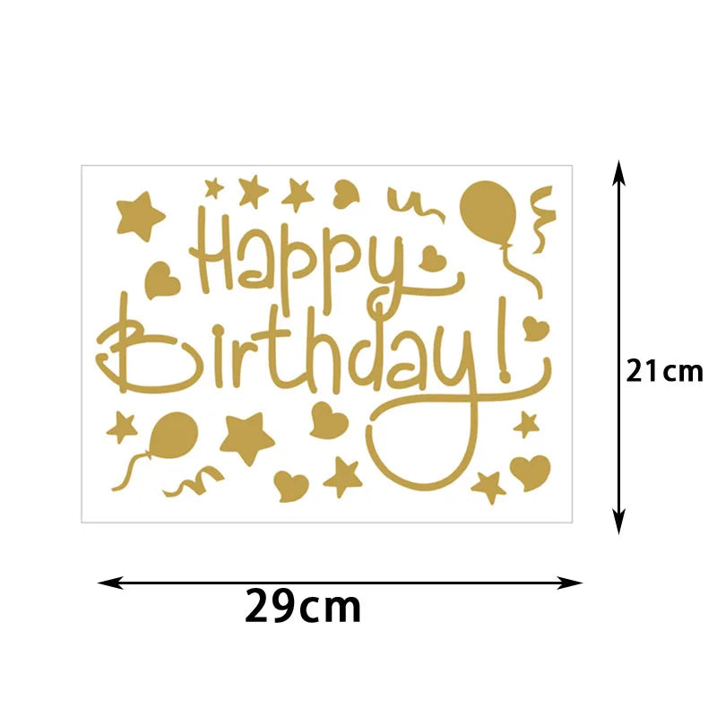 Transparent balloons stickers for birthday party decoration,large 21x29cm,36inch bubble balloons, balloons