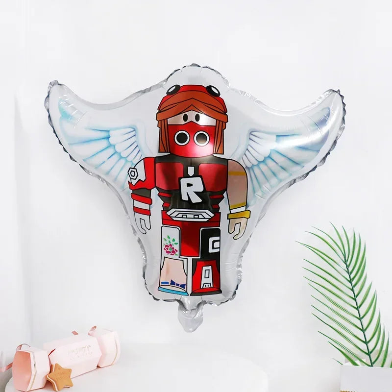 Roblox Game Themed Aluminum Balloons for Kids Birthday Party Decorations Ideal Gifts for Game Lovers Balloon Theme Periphery