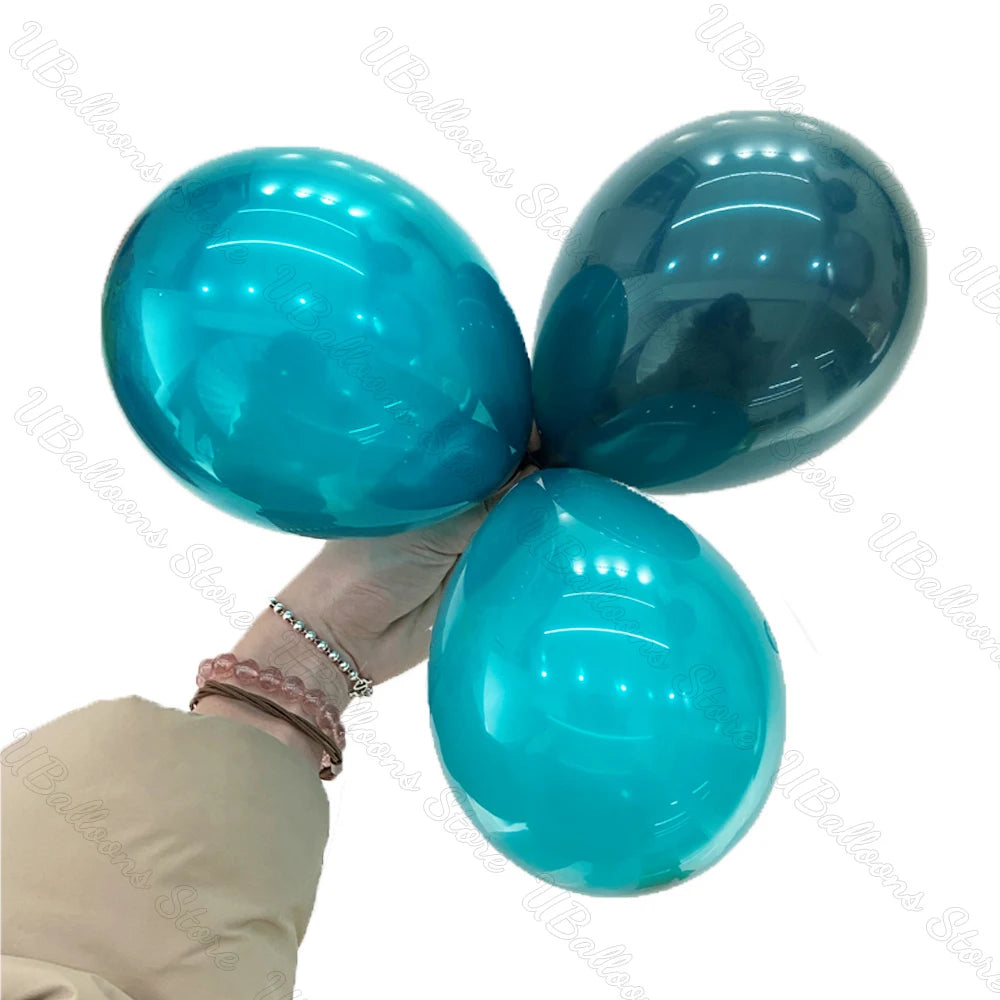 10/20/30Pcs Blue Birthday Balloons 5/10/12/18inch Metal Blue Navy Baby Blue Latex Balloon for Baby Shower Birthday Wedding Decor