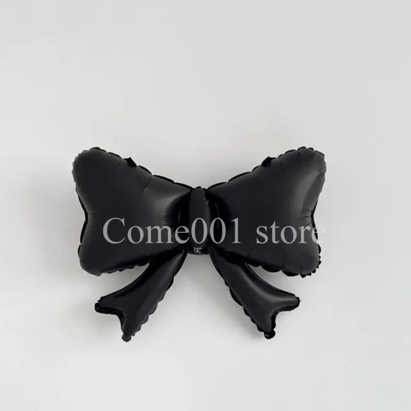 Small Size Bow Ballons for Birthday Party Decorations Baby Shower Photo Props Bowknot Balloons Non-Floating Helium Air Balloons