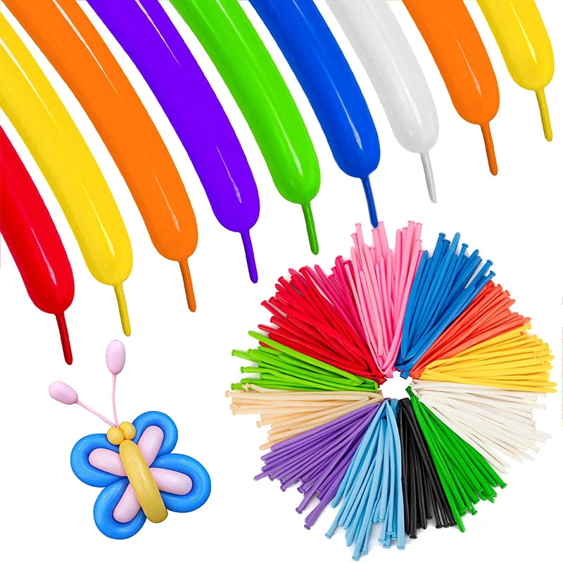 50~200pcs Magic Thickened Long Strip Balloon Twist Latex Balloons Shape Wedding Children Day Birthday Party Decorations TMZ