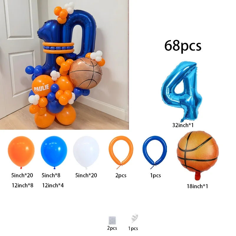 18-Inch Basketball Balloons – Basketball-Themed Kids Sports Party Décor & Birthday Gift for Boys and Girls, All Kinds of Parties
