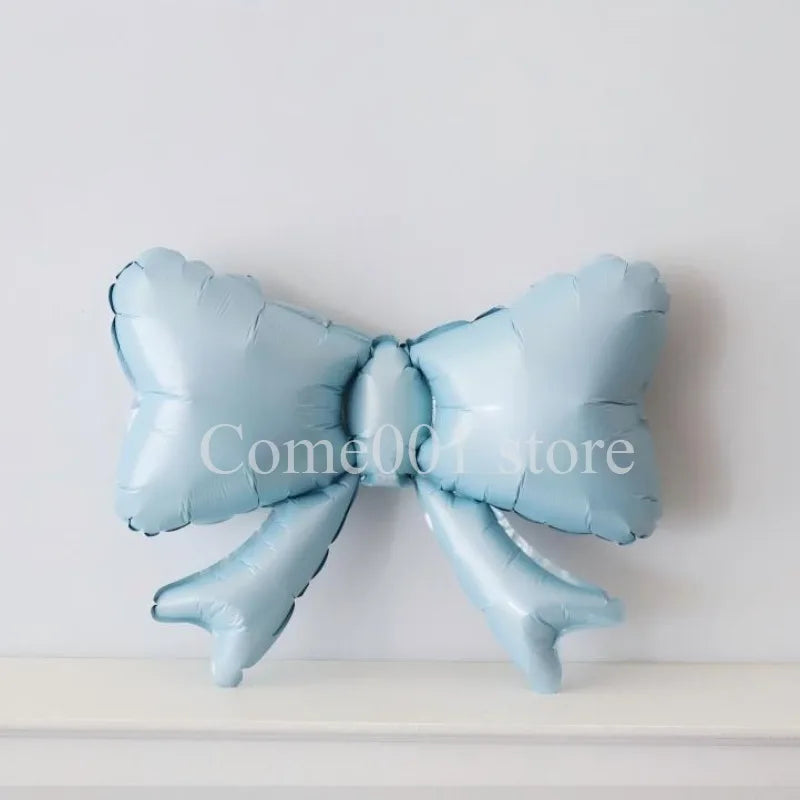 Small Size Bow Ballons for Birthday Party Decorations Baby Shower Photo Props Bowknot Balloons Non-Floating Helium Air Balloons