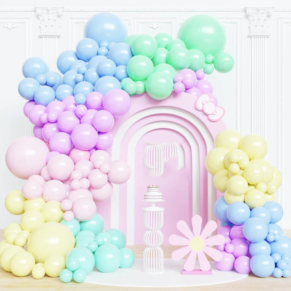 20Pcs 5/10/12inch Pastel Pink Balloons White Sand Blue Balloon Baby Shower Birthday Party Wedding Graduation Decorations Globos