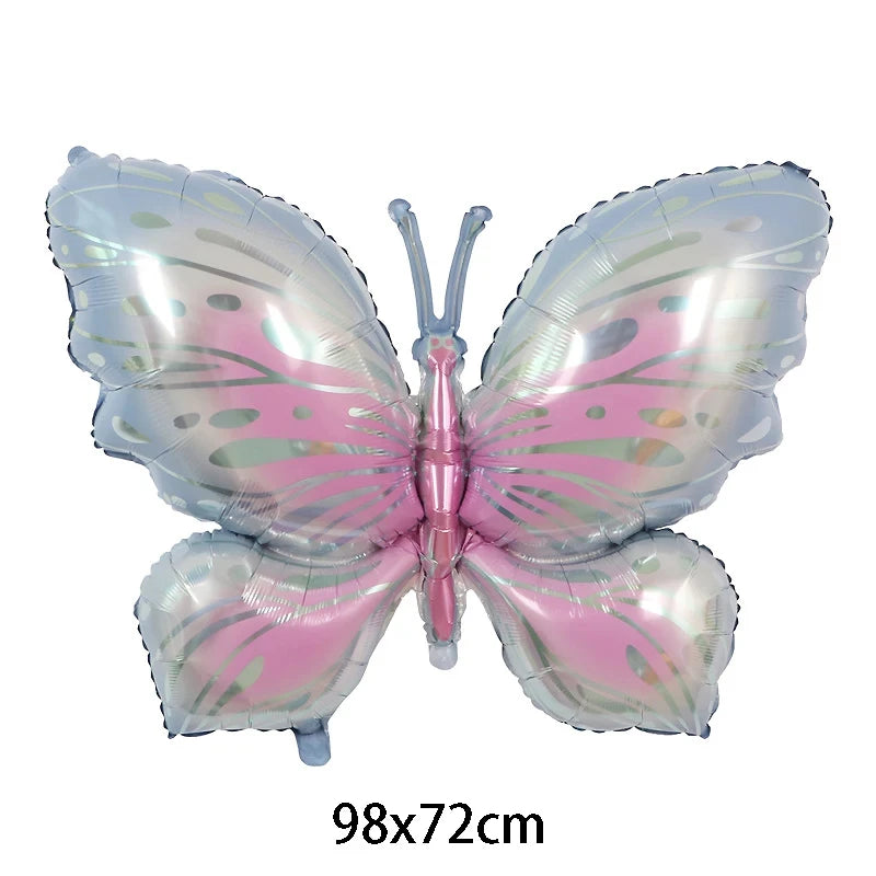 Large Butterfly Aluminum Foil Balloons Butterfly Helium Air Globos Birthday Party Decorations Baby Shower Kids Toy Photo Props