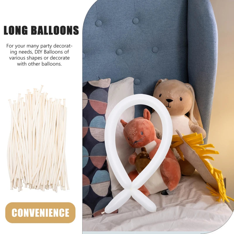 100 Pcs 260 Long Balloons Festival Party Wedding Twisting Cartoon Decorative Balloon naments For Celebration Event Decoration