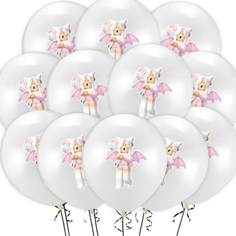 Roblox Balloons Birthday Party Decoration Video Game 12inch Round Balloon Kids Happy Birthday Party Favors Gift Toys