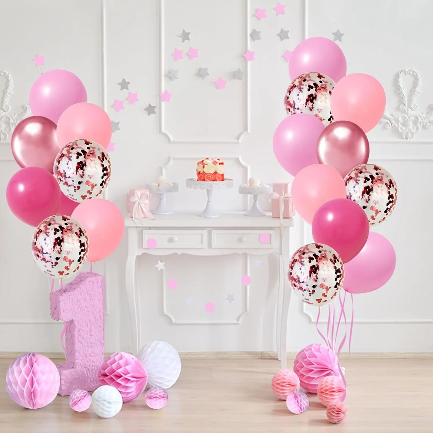 Metallic Purple Balloons, 12inch Pink Purple Balloons, Supplies Perfect for Birthday Party, Park, School, Party Home Decorations