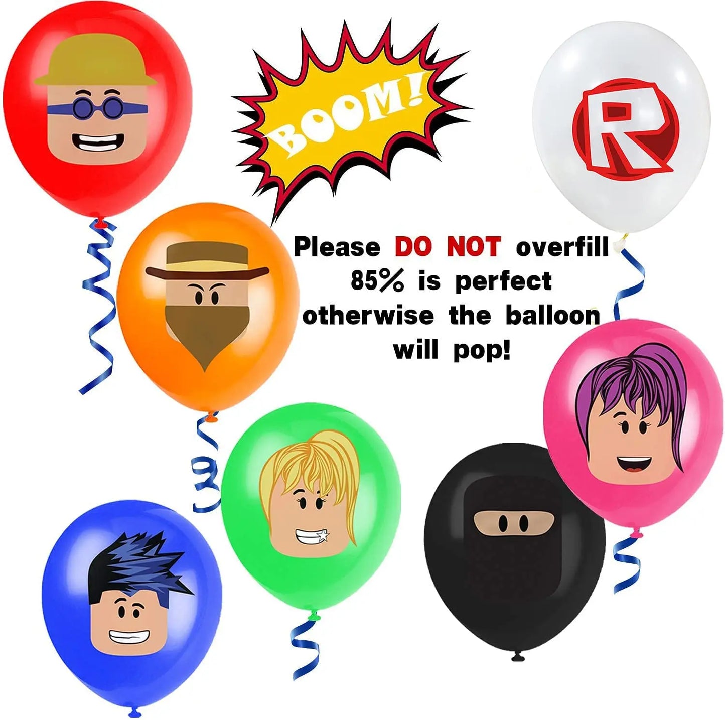 Roblox Balloons Birthday Party Decoration Video Game 12inch Round Balloon Kids Happy Birthday Party Favors Gift Toys