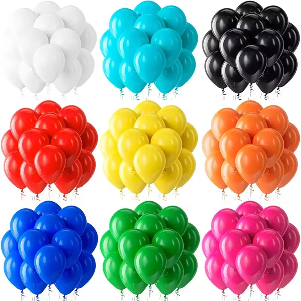 10inch Balloons Black Pink Round Latex Balloon Birthday Party Decor Adult Wedding Decoration Helium Globos Baby Shower Balloon