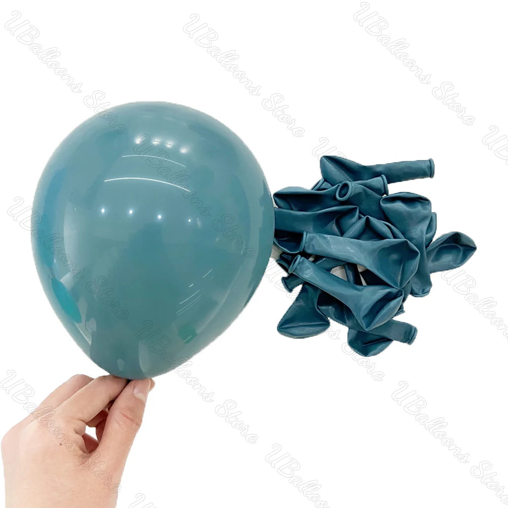 10/20/30Pcs Blue Birthday Balloons 5/10/12/18inch Metal Blue Navy Baby Blue Latex Balloon for Baby Shower Birthday Wedding Decor