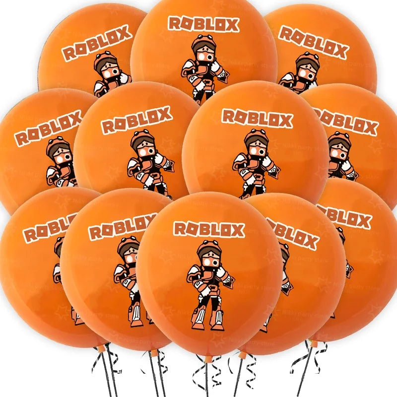 Roblox Balloons Birthday Party Decoration Video Game 12inch Round Balloon Kids Happy Birthday Party Favors Gift Toys