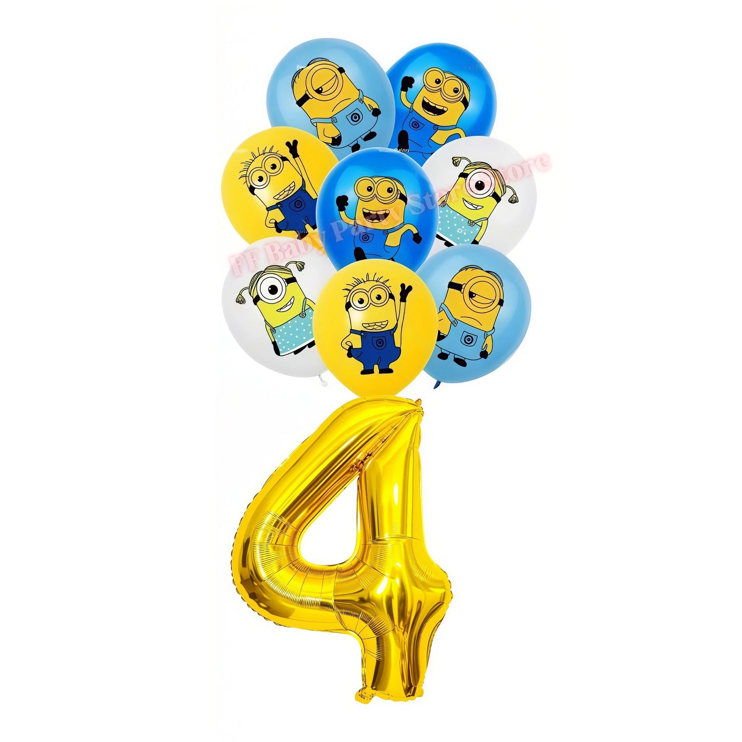 Cartoon M&Miniones Theme Balloons Birthday Decoration Yellow Banana Man Aluminum Film Ballons Baby Shower Globos Kid Party Favor