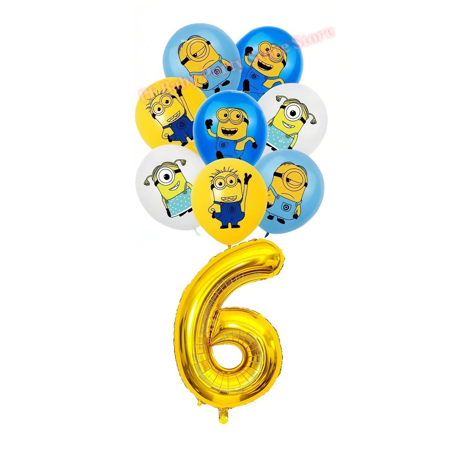 Cartoon M&Miniones Theme Balloons Birthday Decoration Yellow Banana Man Aluminum Film Ballons Baby Shower Globos Kid Party Favor