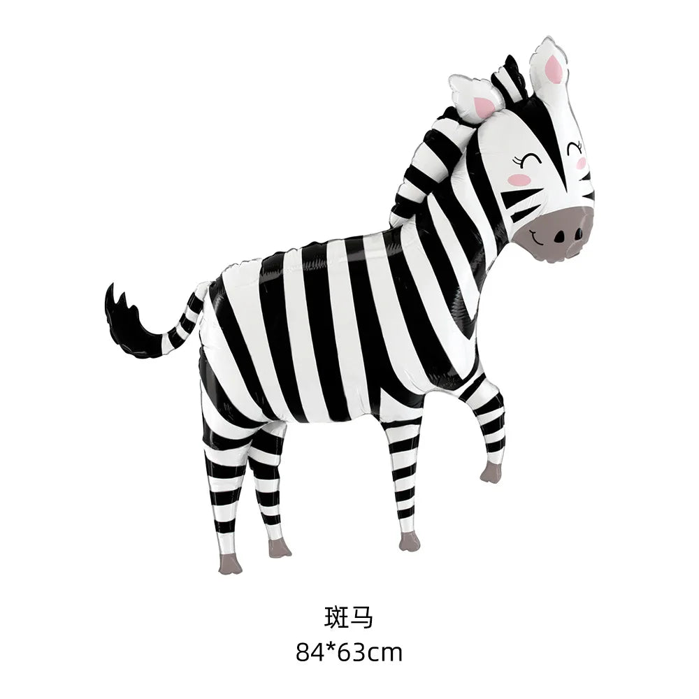 Cartoon Animal Balloons Party Decoration Toys Cartoon Aluminum Film Balloon Animal Balloon Happy Birthday Party Decor Kids Balon