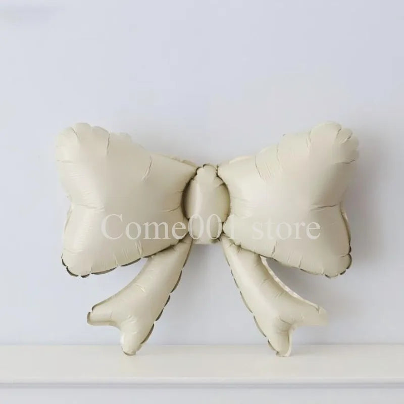Small Size Bow Ballons for Birthday Party Decorations Baby Shower Photo Props Bowknot Balloons Non-Floating Helium Air Balloons