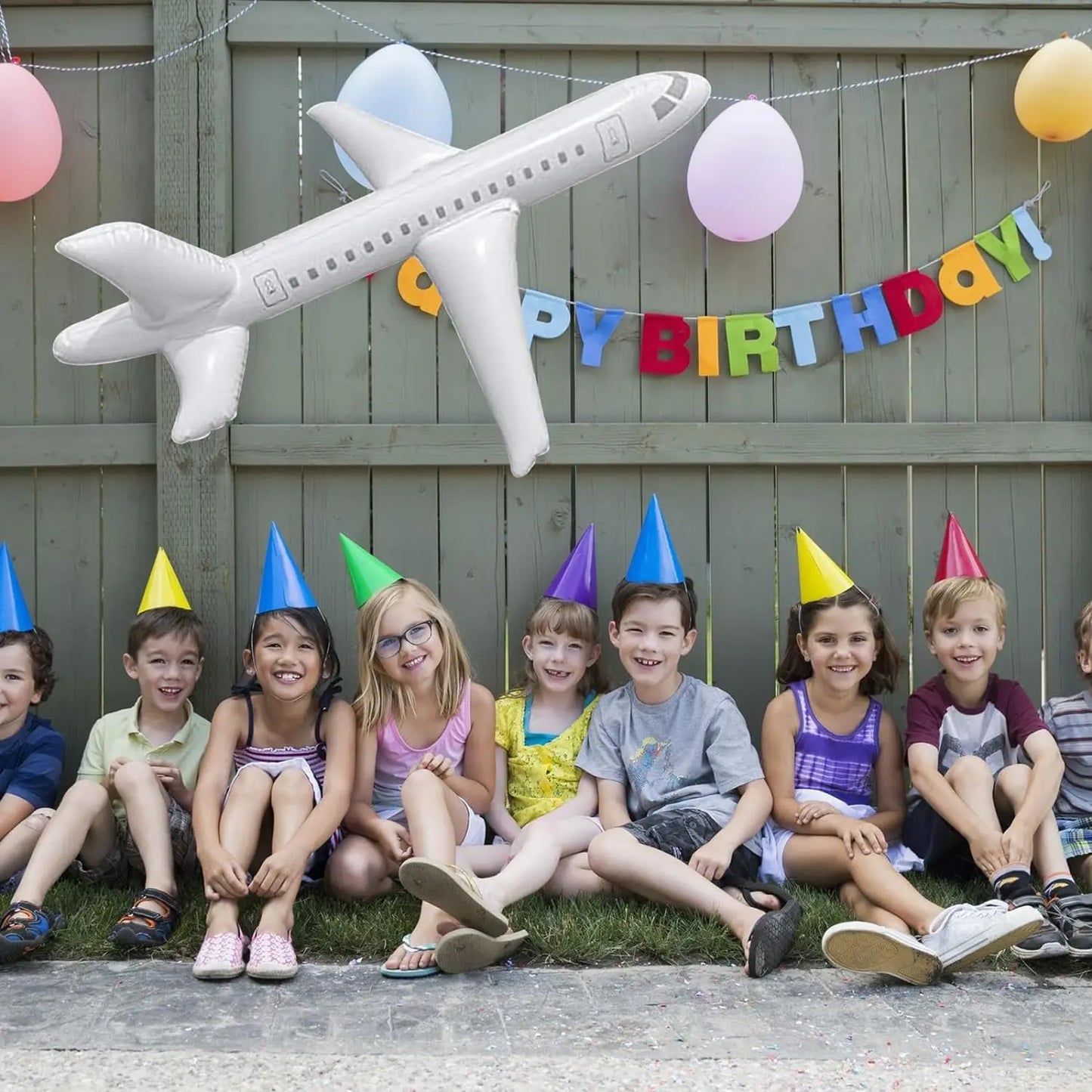 Large Inflatable Airplane Balloons for Kids Birthday Party Decoration Indoor and Outdoor Swimming Airplane