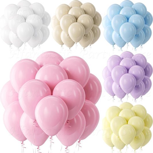 20Pcs 5/10/12inch Pastel Pink Balloons White Sand Blue Balloon Baby Shower Birthday Party Wedding Graduation Decorations Globos