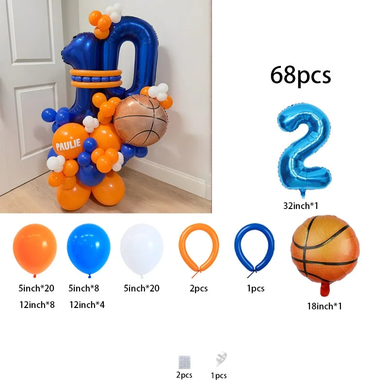 18-Inch Basketball Balloons – Basketball-Themed Kids Sports Party Décor & Birthday Gift for Boys and Girls, All Kinds of Parties