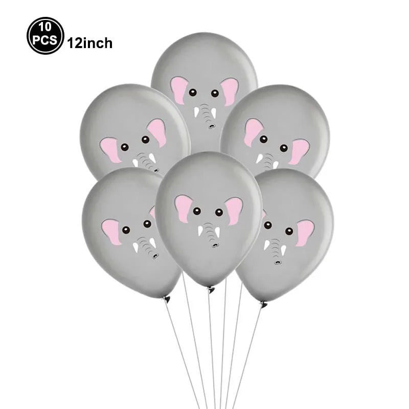 Safari Balloons Jungle Safari Animal Foil Balloon Zoo Animal Balloon Lion Tiger Giraffe Leopard Balloon for Jungle Animal Party