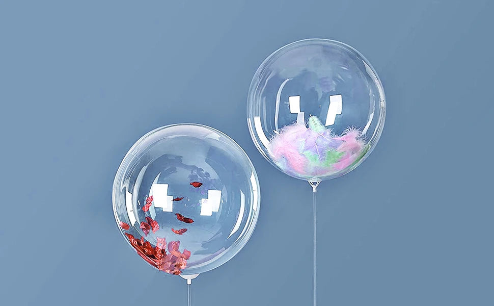 10pcs 10/16/18/20/24/36 inch Clear Bubble Balloons Large Transparent Bobo Balloons for Ramadan Wedding Birthday Party Decoration