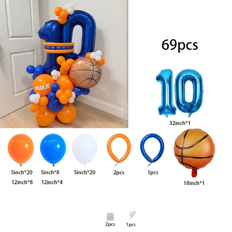 18-Inch Basketball Balloons – Basketball-Themed Kids Sports Party Décor & Birthday Gift for Boys and Girls, All Kinds of Parties