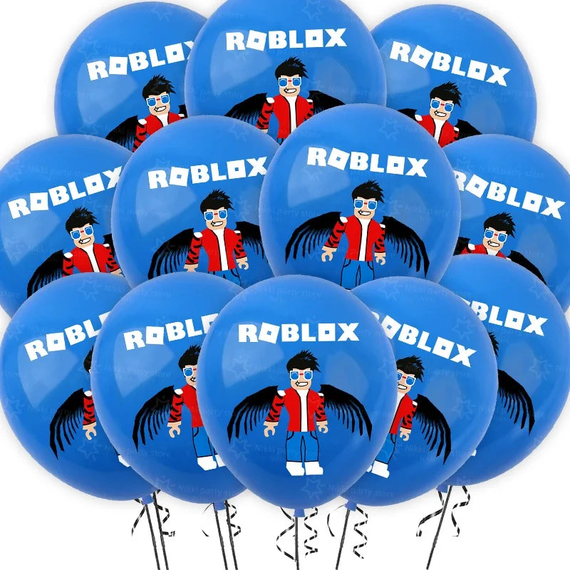 Roblox Balloons Birthday Party Decoration Video Game 12inch Round Balloon Kids Happy Birthday Party Favors Gift Toys