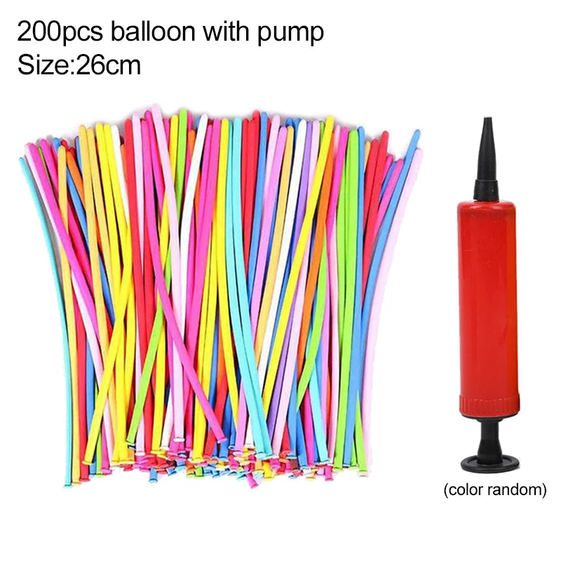 50~200pcs Magic Thickened Long Strip Balloon Twist Latex Balloons Shape Wedding Children Day Birthday Party Decorations TMZ