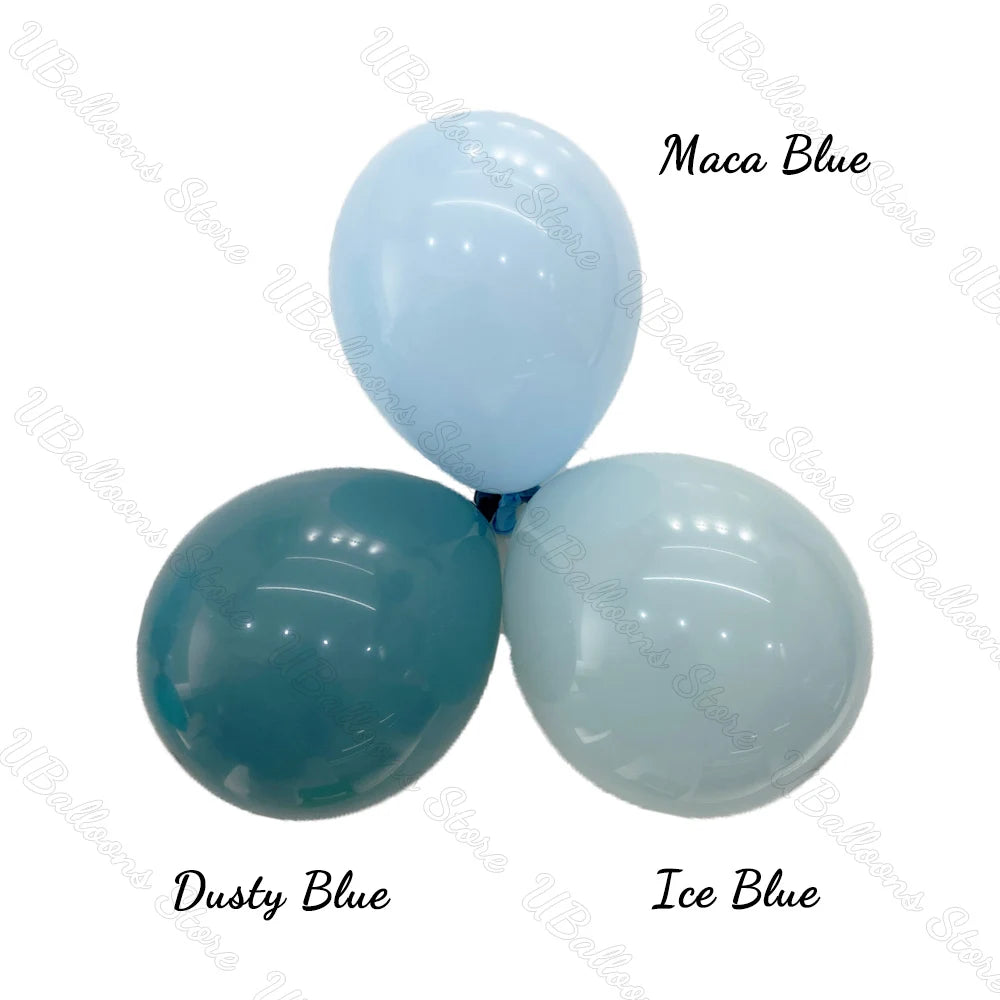 10/20/30Pcs Blue Birthday Balloons 5/10/12/18inch Metal Blue Navy Baby Blue Latex Balloon for Baby Shower Birthday Wedding Decor
