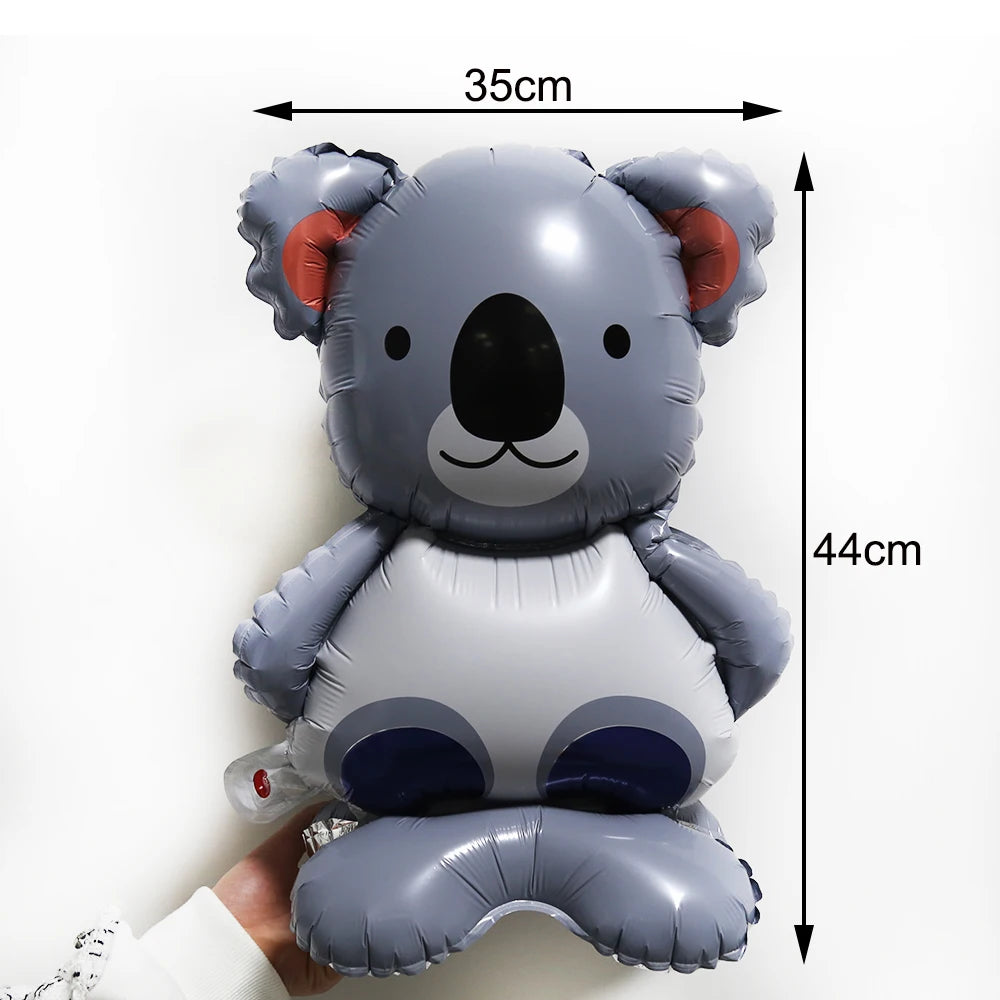 Walking Inflatable Lion Giraffe Balloons Panda Elephant Tiger Safari Animal Balloon Kids Jungle Animal Baby Shower Decorations