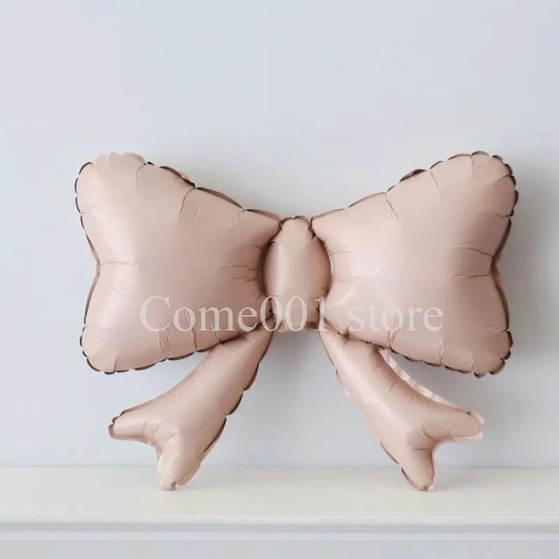 Small Size Bow Ballons for Birthday Party Decorations Baby Shower Photo Props Bowknot Balloons Non-Floating Helium Air Balloons