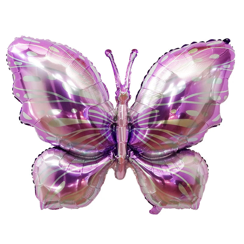 Large Butterfly Aluminum Foil Balloons Butterfly Helium Air Globos Birthday Party Decorations Baby Shower Kids Toy Photo Props