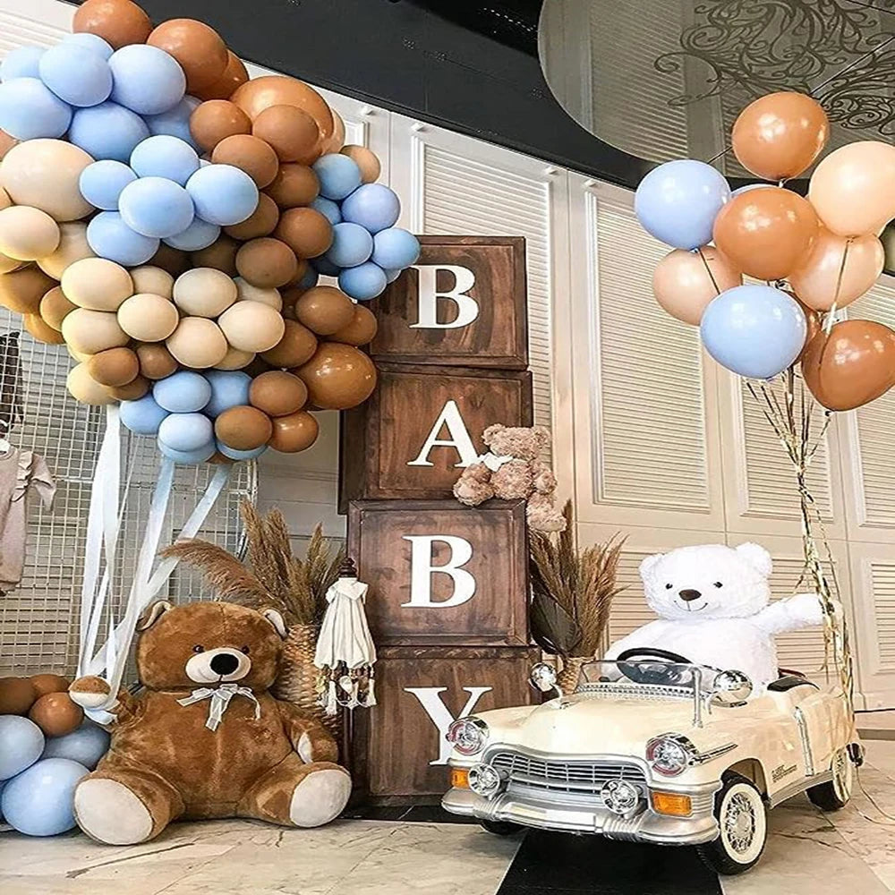 20Pcs 5/10/12inch Pastel Pink Balloons White Sand Blue Balloon Baby Shower Birthday Party Wedding Graduation Decorations Globos