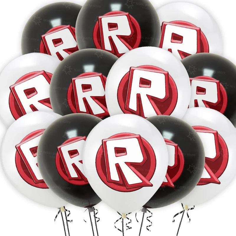 Roblox Balloons Birthday Party Decoration Video Game 12inch Round Balloon Kids Happy Birthday Party Favors Gift Toys