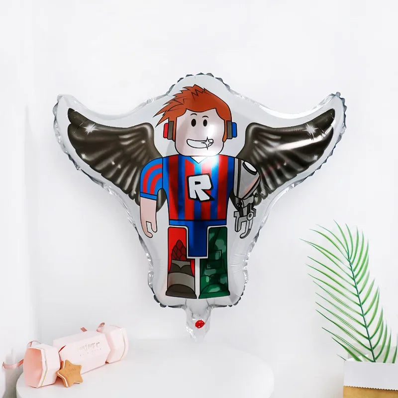 Roblox Game Themed Aluminum Balloons for Kids Birthday Party Decorations Ideal Gifts for Game Lovers Balloon Theme Periphery