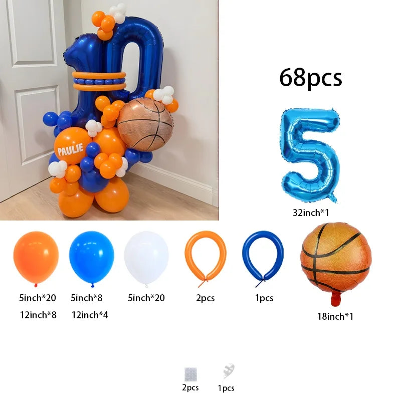 18-Inch Basketball Balloons – Basketball-Themed Kids Sports Party Décor & Birthday Gift for Boys and Girls, All Kinds of Parties