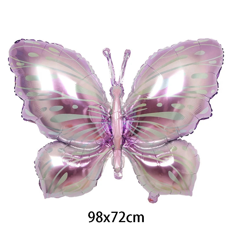 Large Butterfly Aluminum Foil Balloons Butterfly Helium Air Globos Birthday Party Decorations Baby Shower Kids Toy Photo Props