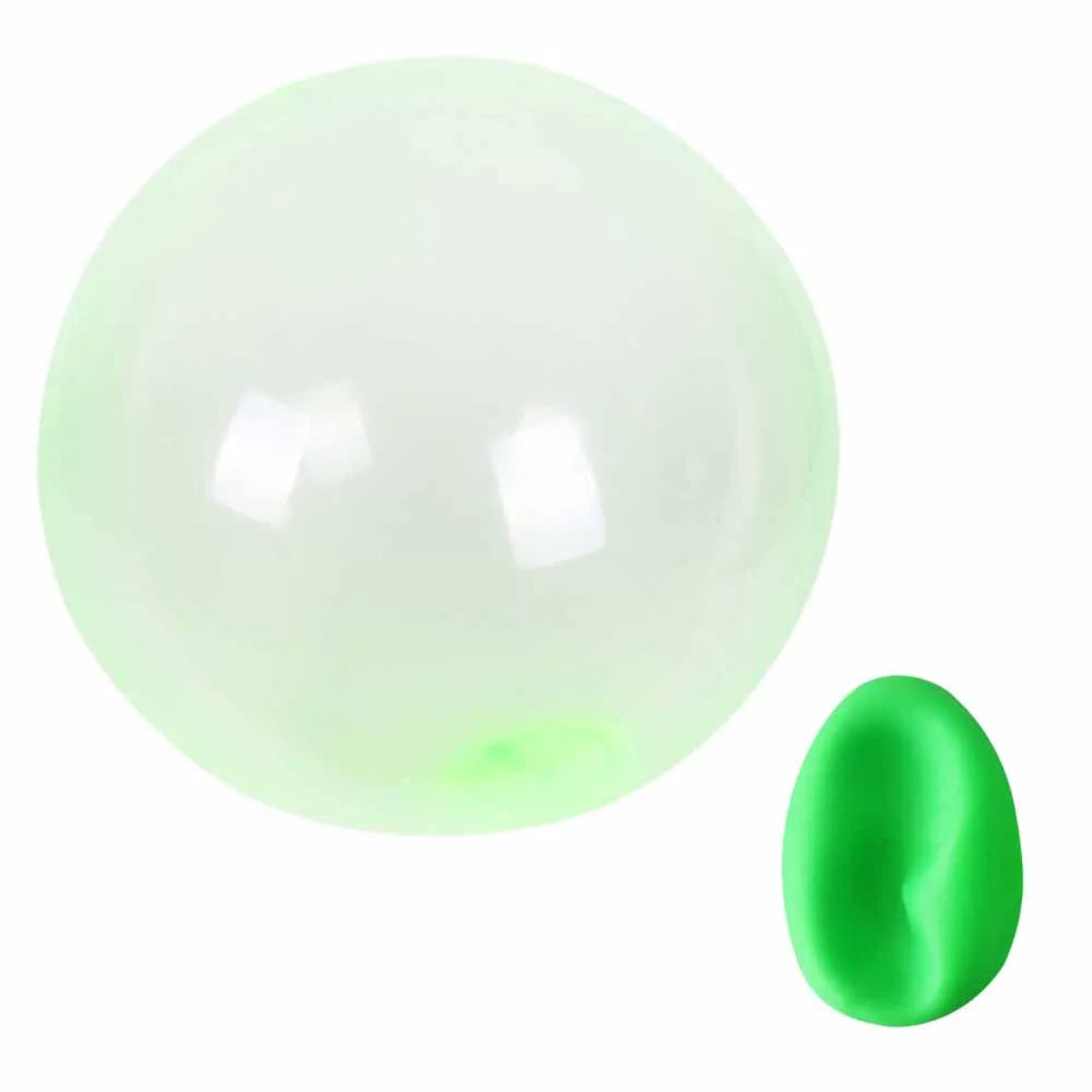 Kids Blow Up Balloon Toy Children Outdoor Soft Air Water Filled Bubble Ball Fun Party Game Summer Gift Inflatable Elastic Ball
