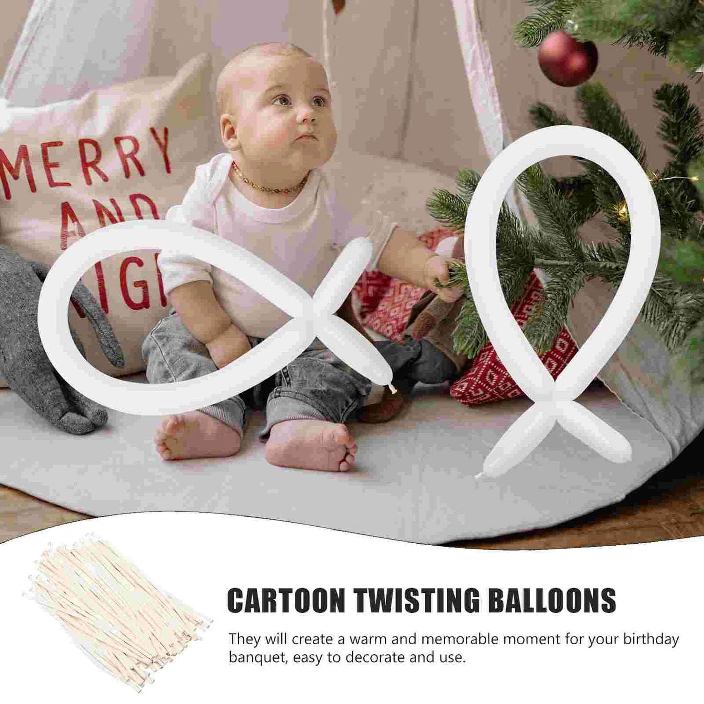 100 Pcs 260 Long Balloons Festival Party Wedding Twisting Cartoon Decorative Balloon naments For Celebration Event Decoration
