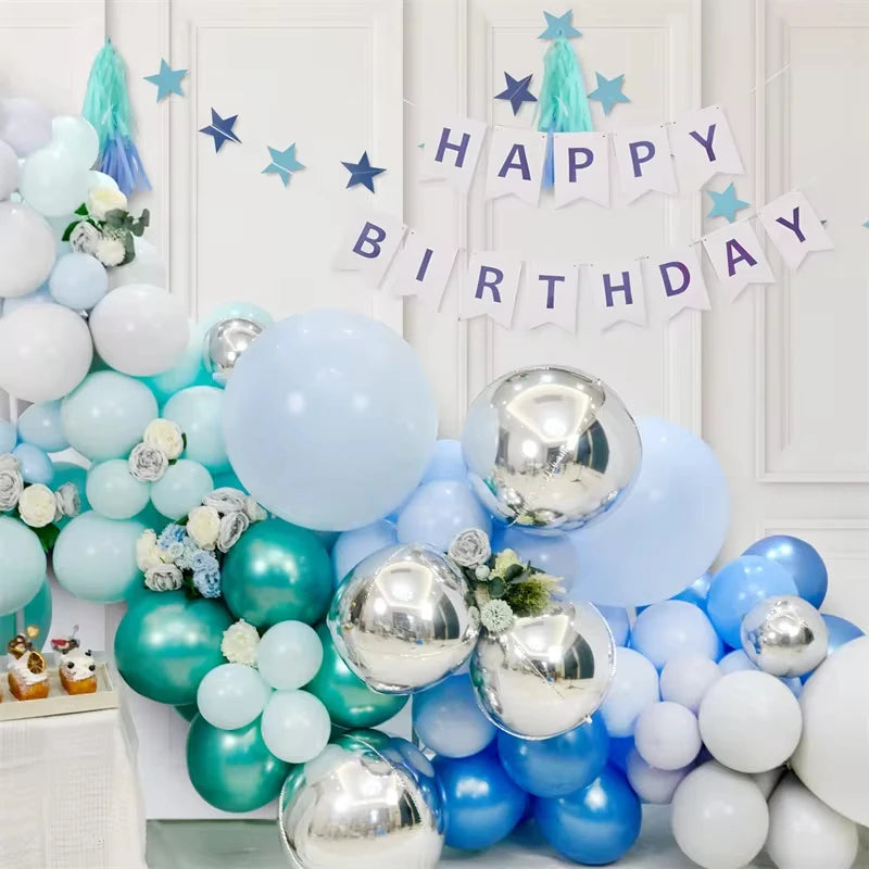 14pcs Silver Black Foil Balloons Mylar Balloons 22in 15in 10in 4D Round Balloons Large Metallic Balloons Chrome Balloons Decor