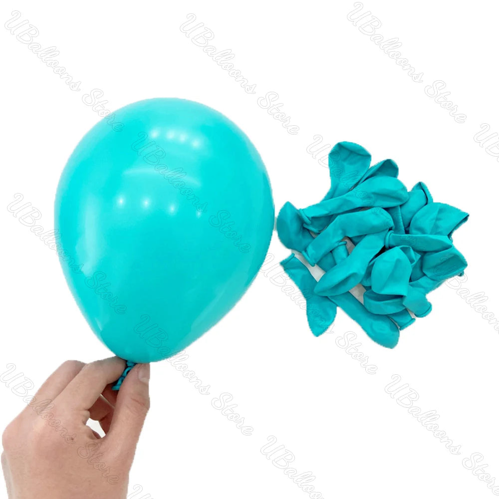 10/20/30Pcs Blue Birthday Balloons 5/10/12/18inch Metal Blue Navy Baby Blue Latex Balloon for Baby Shower Birthday Wedding Decor
